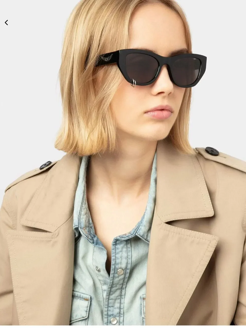 Zadig & Voltaire Butterfly sunglasses adorned with wings New w flaw